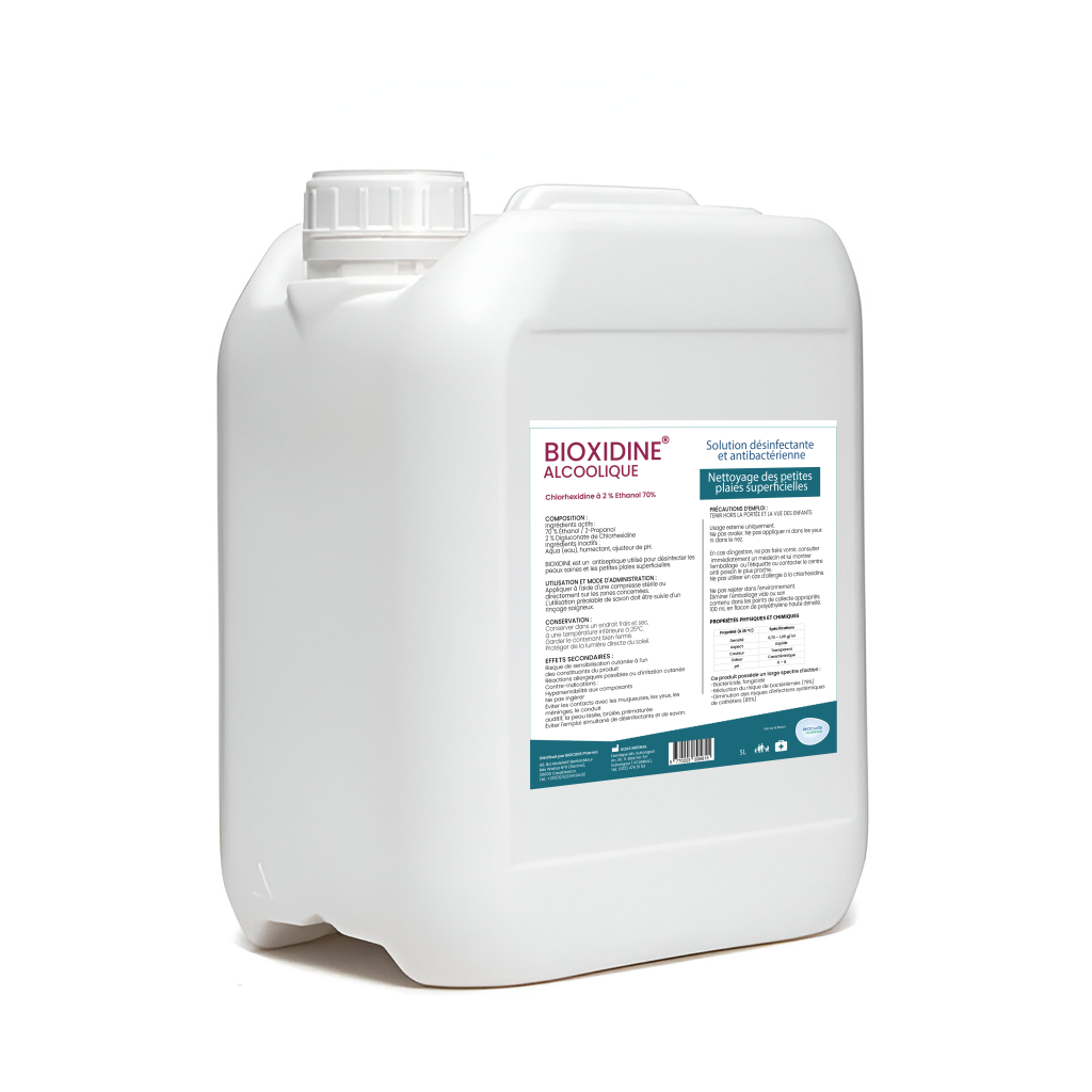 BIOXIDINE ALCOOLIQUE 2% bidon 5L